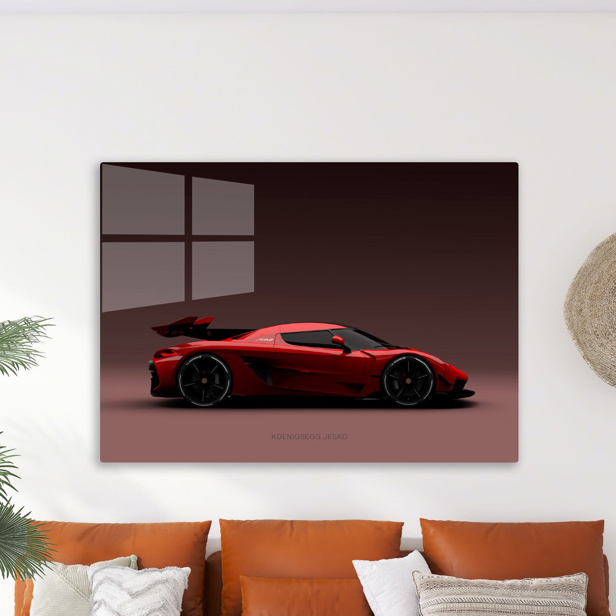 Koenigsegg Jesko Red Landscape