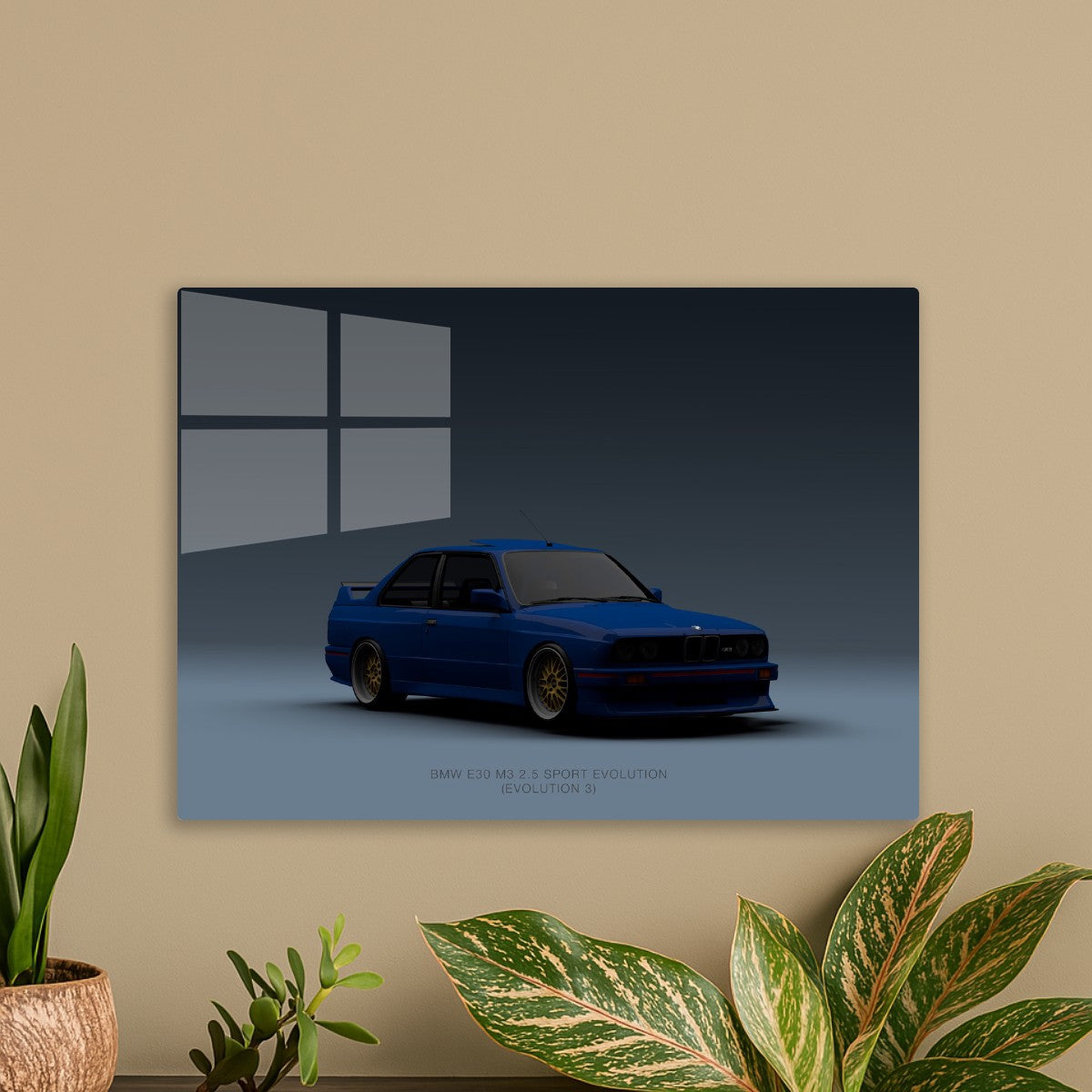 BMW M3 E30 Evo 3 Blue Front La