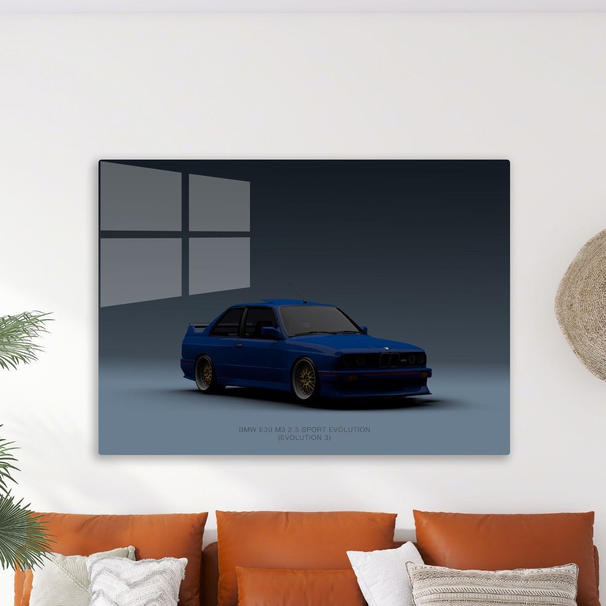 BMW M3 E30 Evo 3 Blue Front La