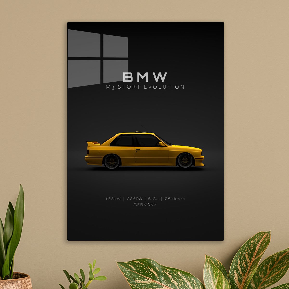 BMW M3 E30 Evo 3 Yellow - Spec