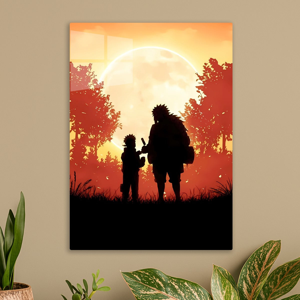 Naruto and Jiraiya Sunset