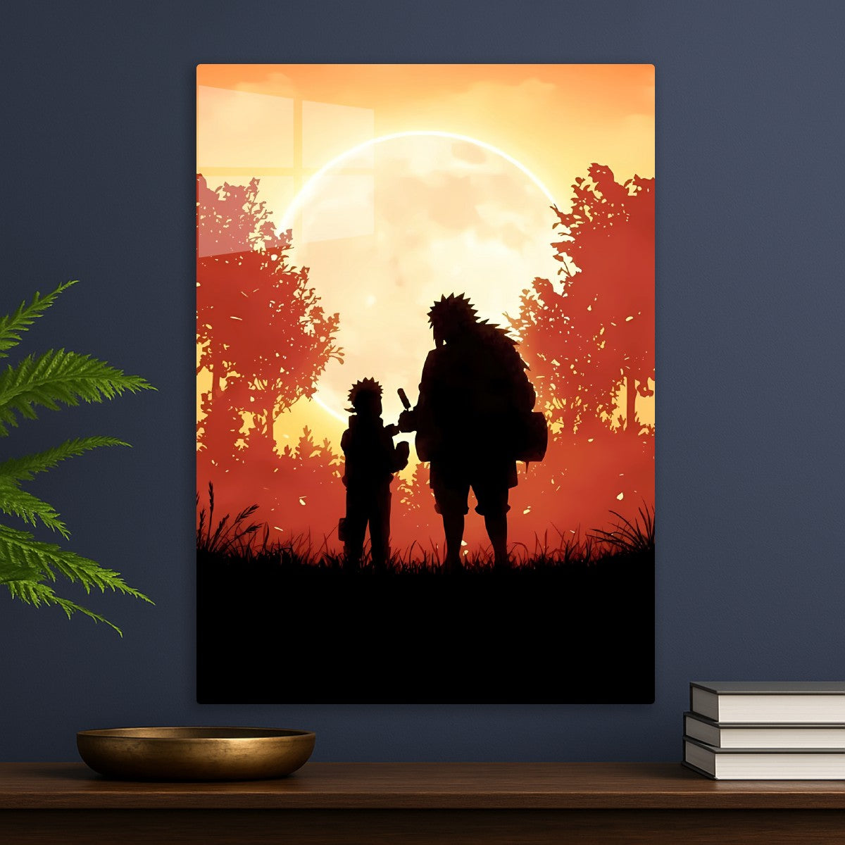 Naruto and Jiraiya Sunset