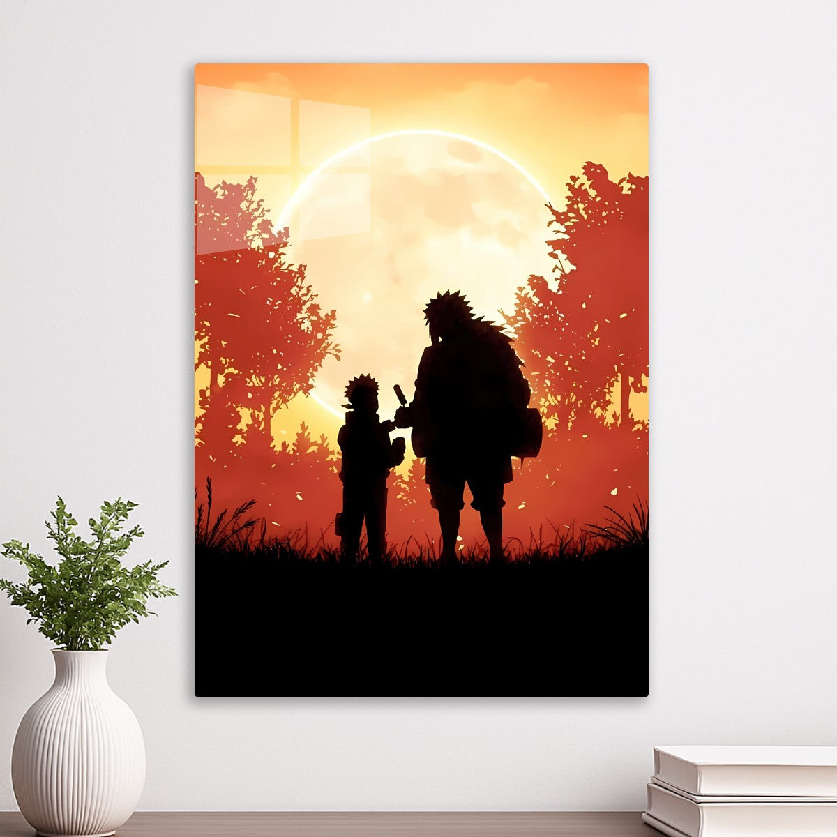 Naruto and Jiraiya Sunset
