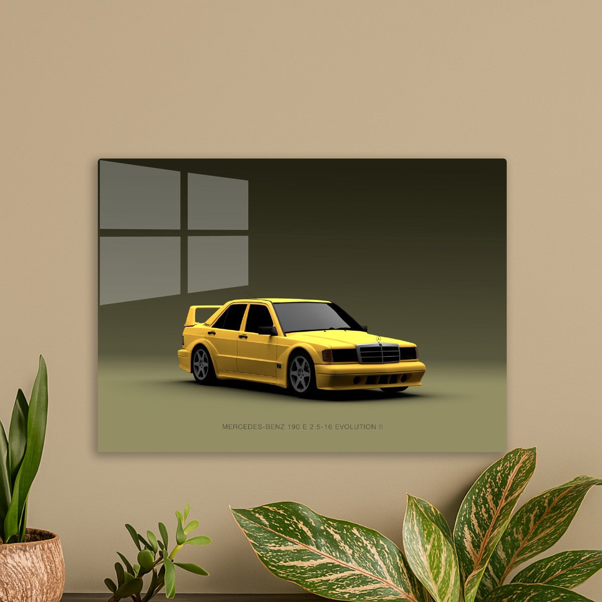 Mercedes 190E EVO II - Yellow 