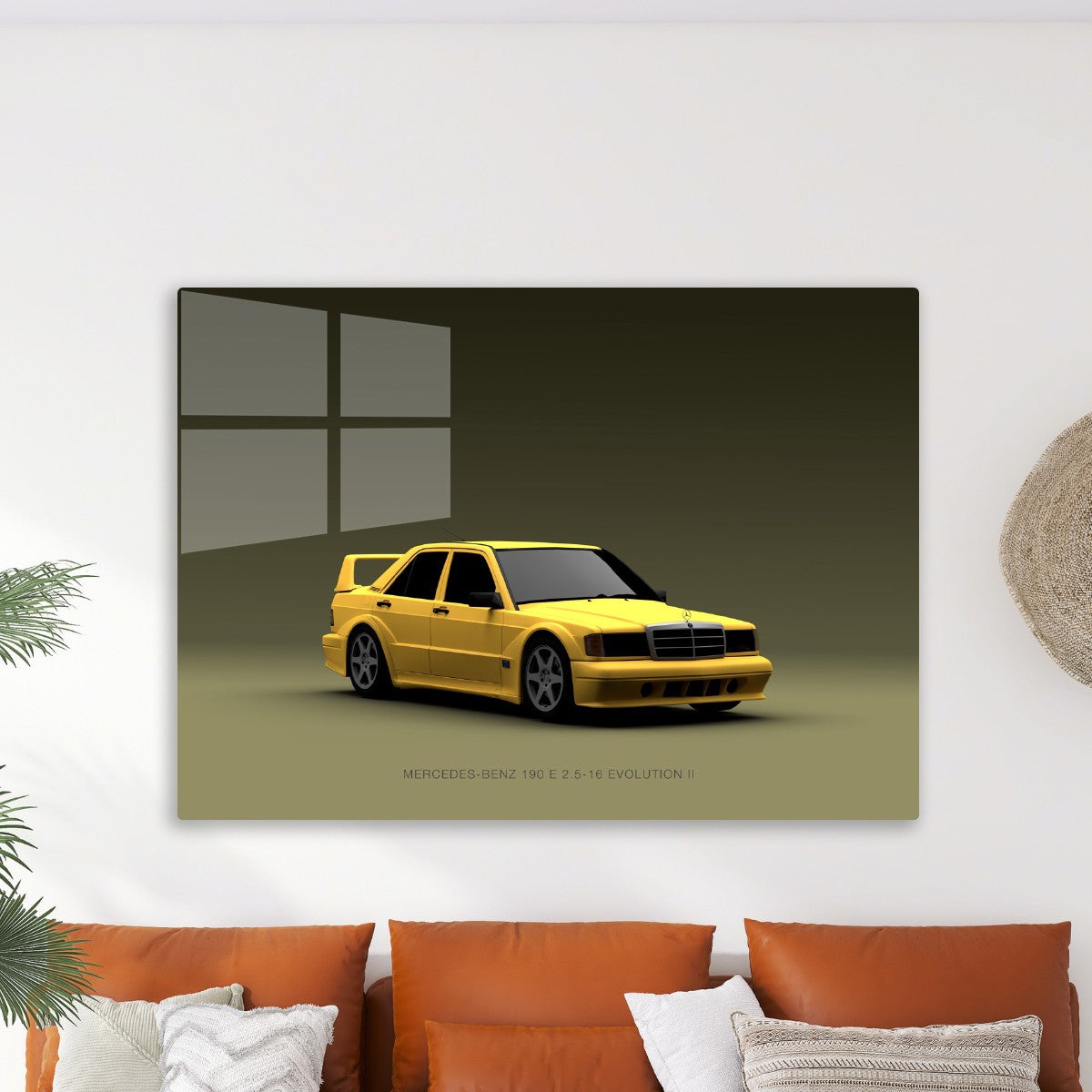 Mercedes 190E EVO II - Yellow 