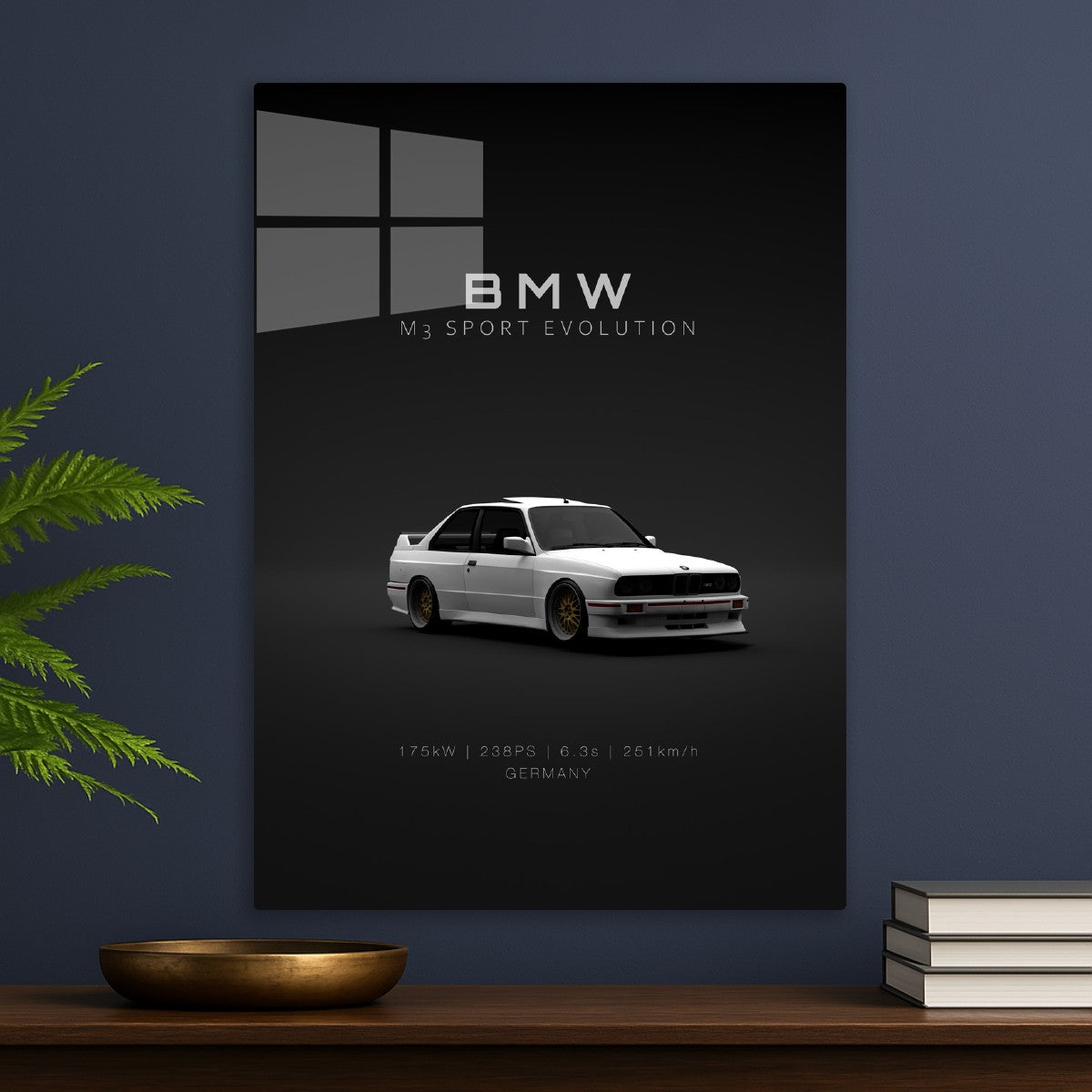 BMW M3 E30 Evo 3 White Front -