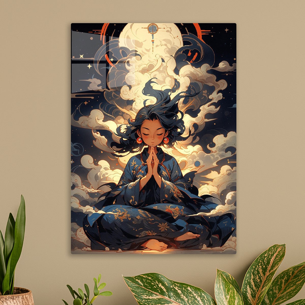 Moonlit Meditation in Kimono