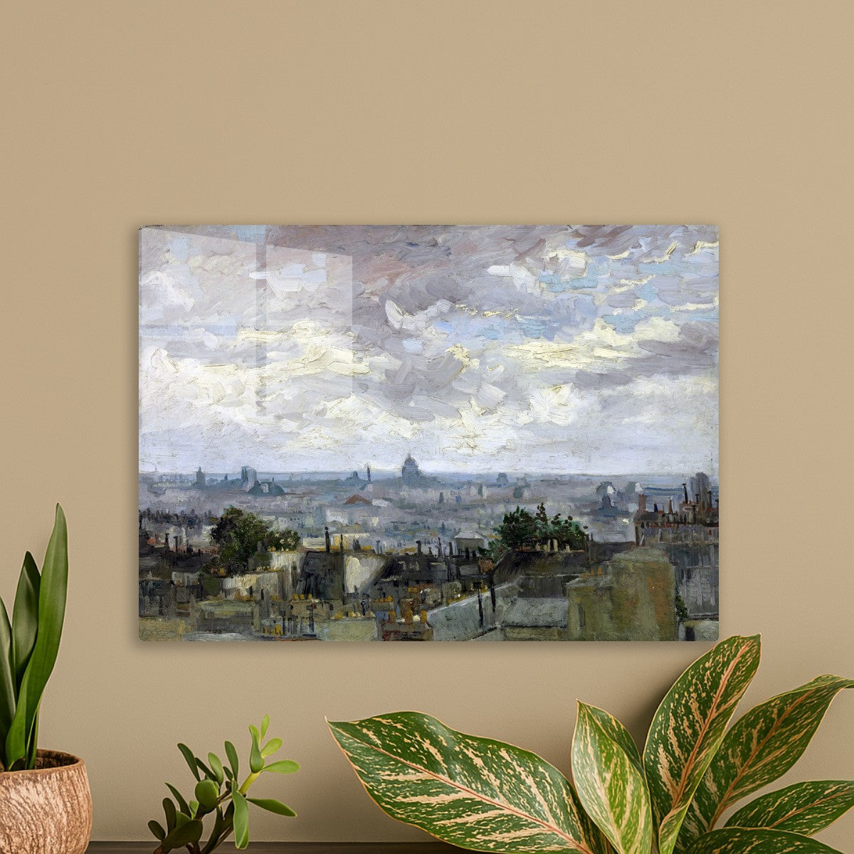 View of Paris painting
