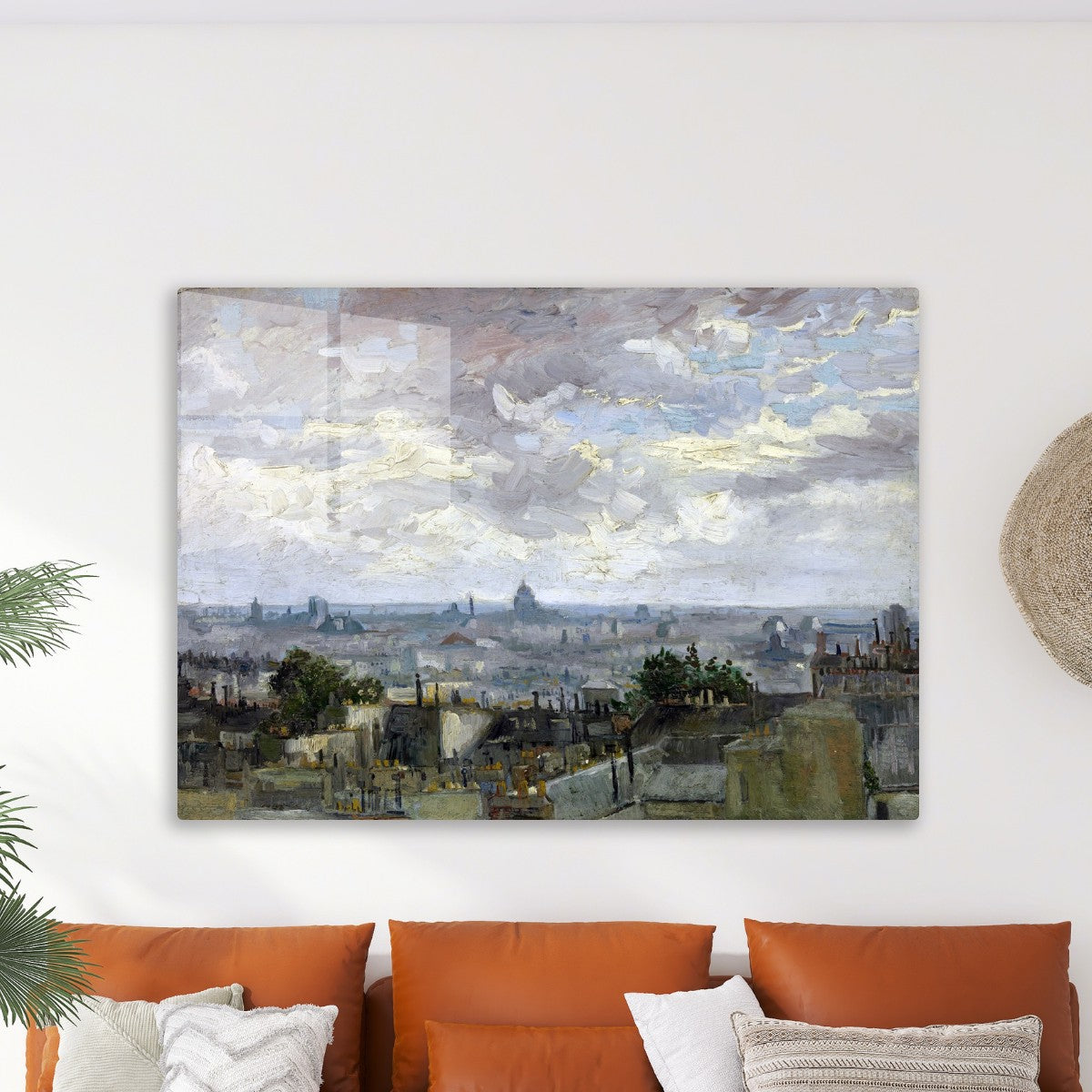 View of Paris painting