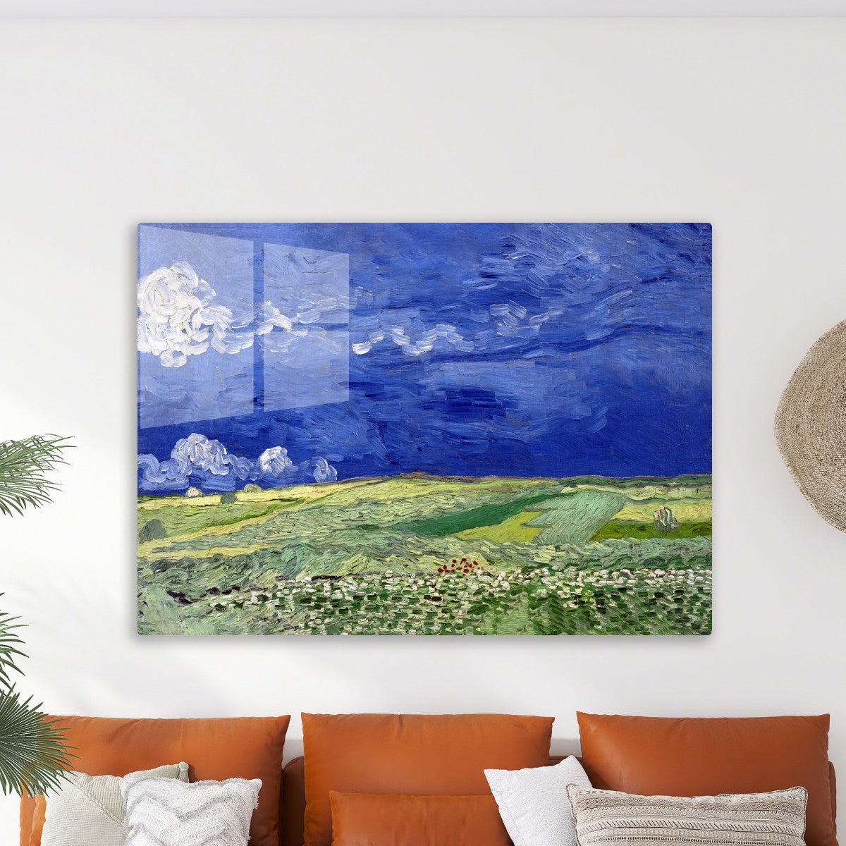 Wheatfield under thunderclouds