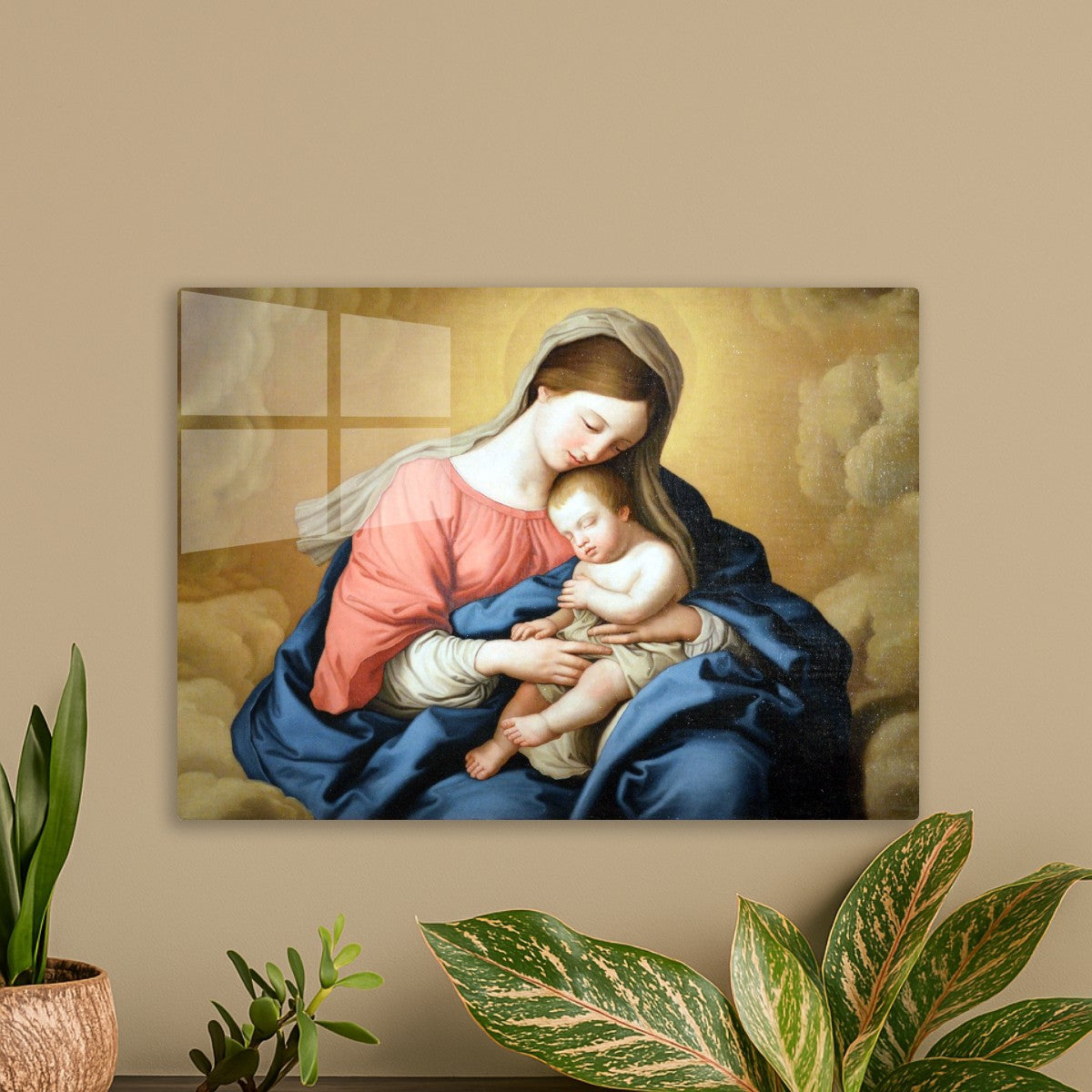 Madonna with child and angels