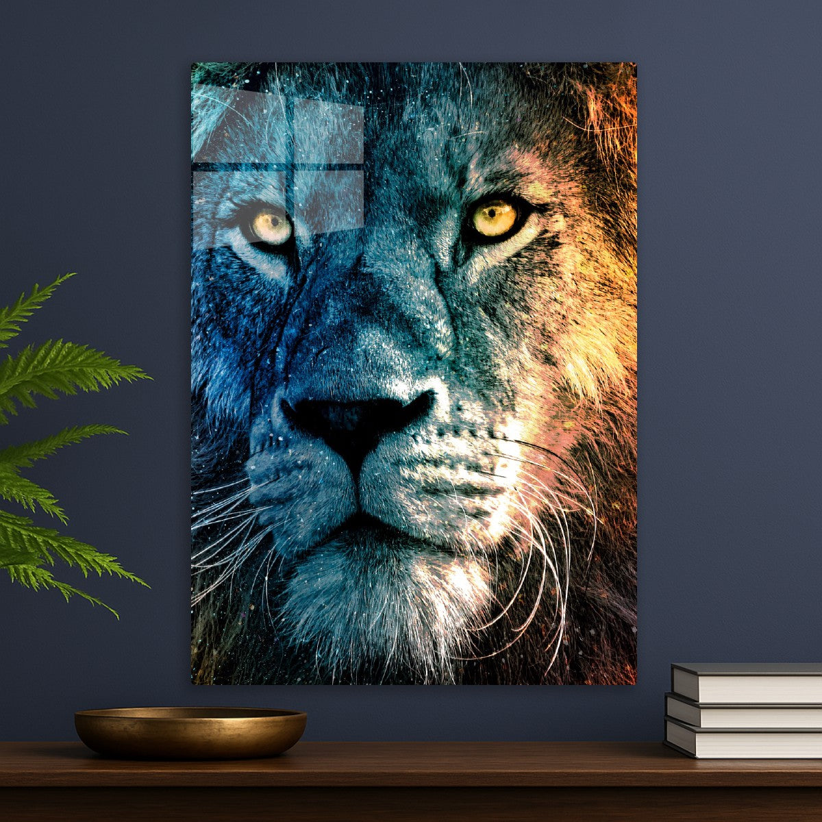 Vivid fantasy lion