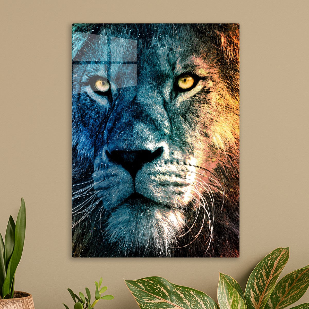 Vivid fantasy lion