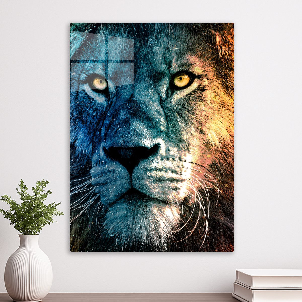 Vivid fantasy lion