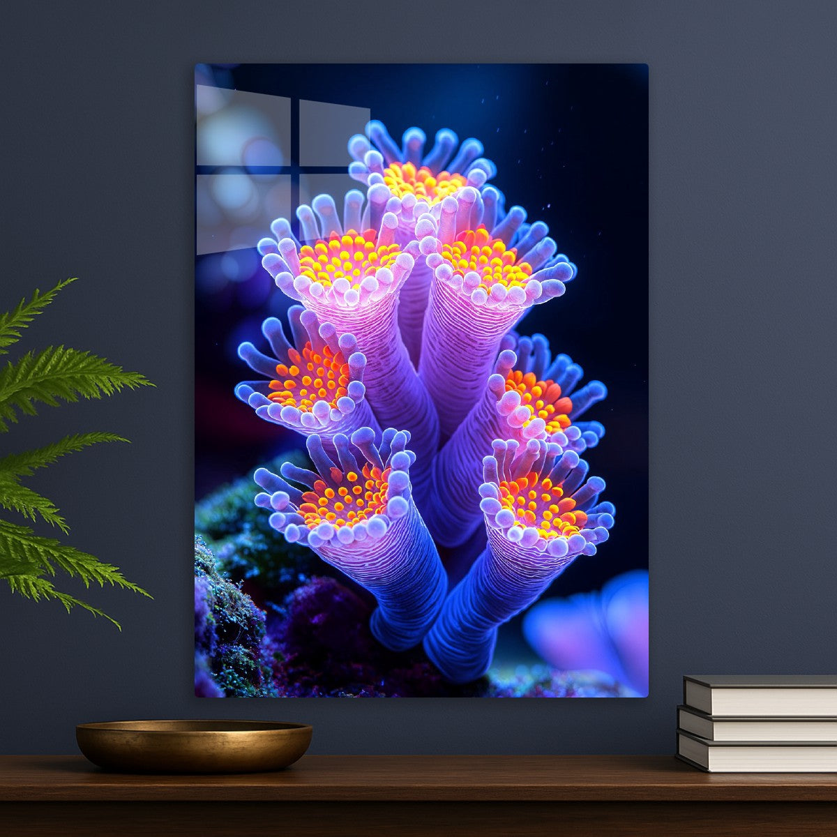 Neon Polyps of the Abyss