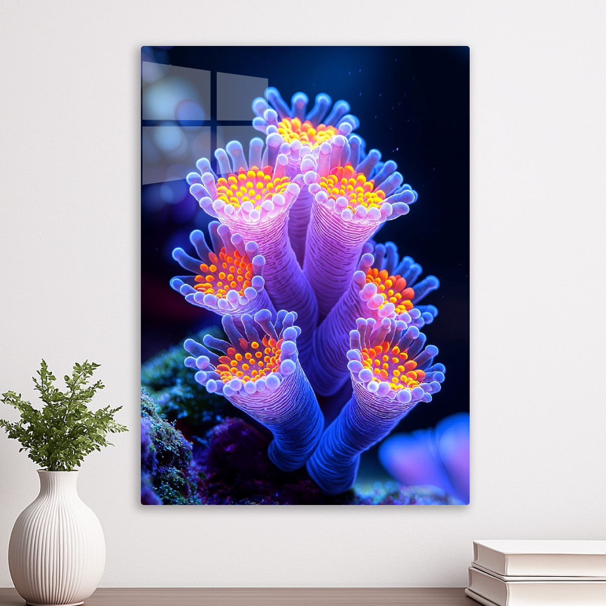 Neon Polyps of the Abyss