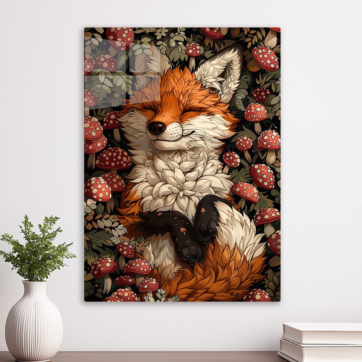 Sleeping Fox in the Forest