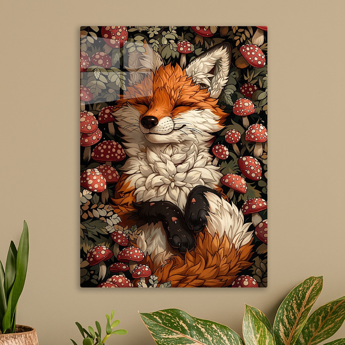 Sleeping Fox in the Forest