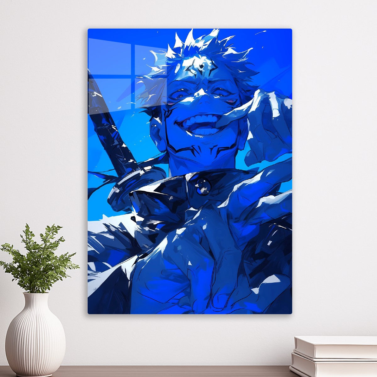 Yuji Itadori Aura Blue, Jujutsu Kaisen