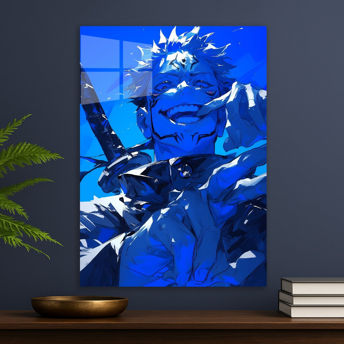 Yuji Itadori Aura Blue, Jujutsu Kaisen
