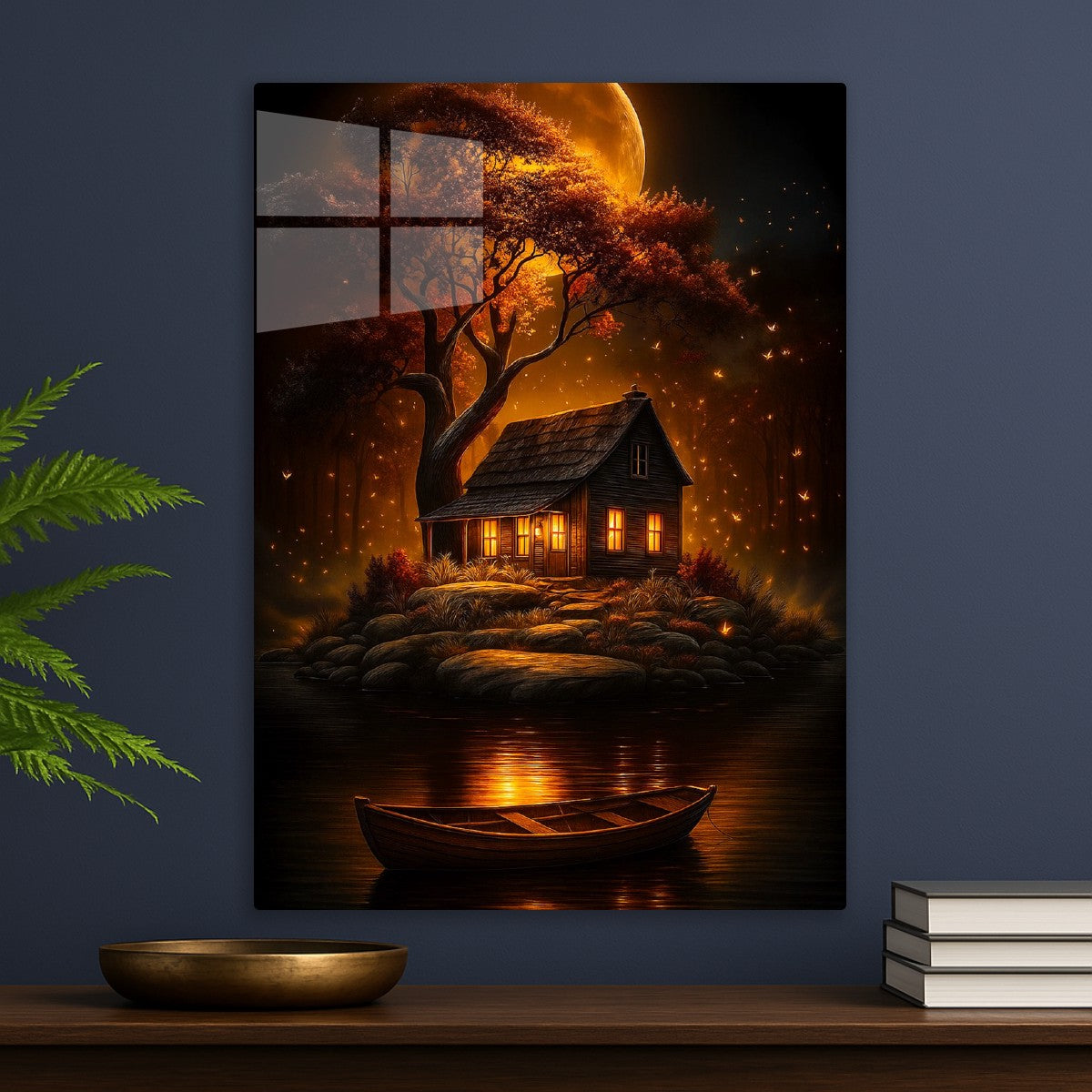 Moonlit Sanctuary by the Lake