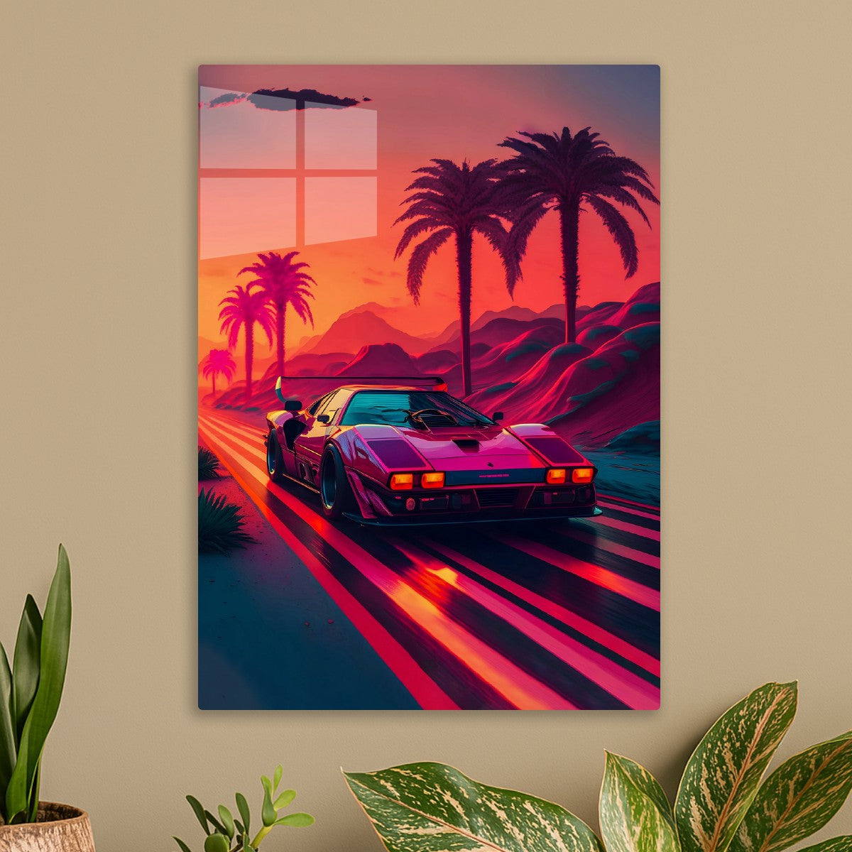 Lamborghini, synthwave car
