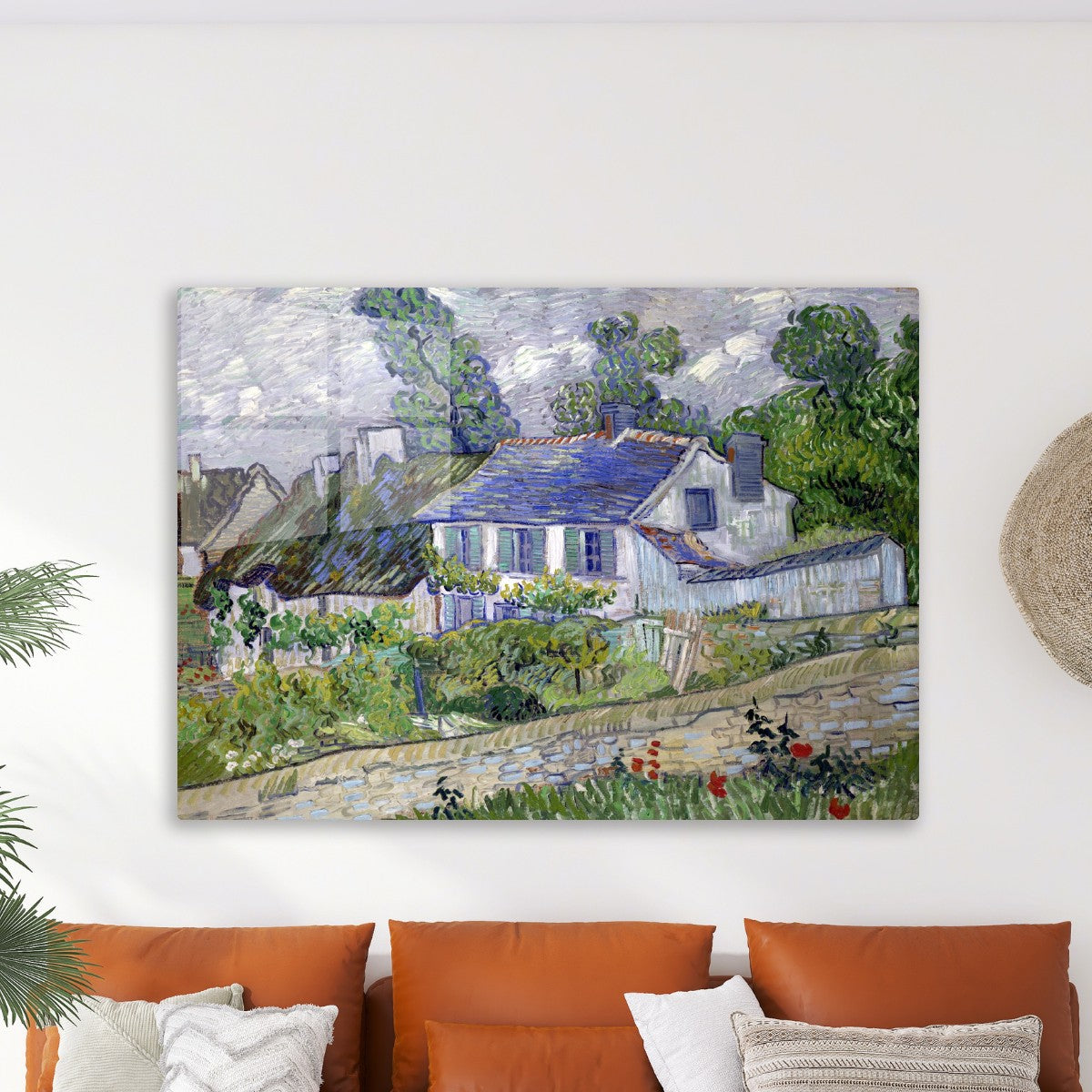 Houses at Auvers painting