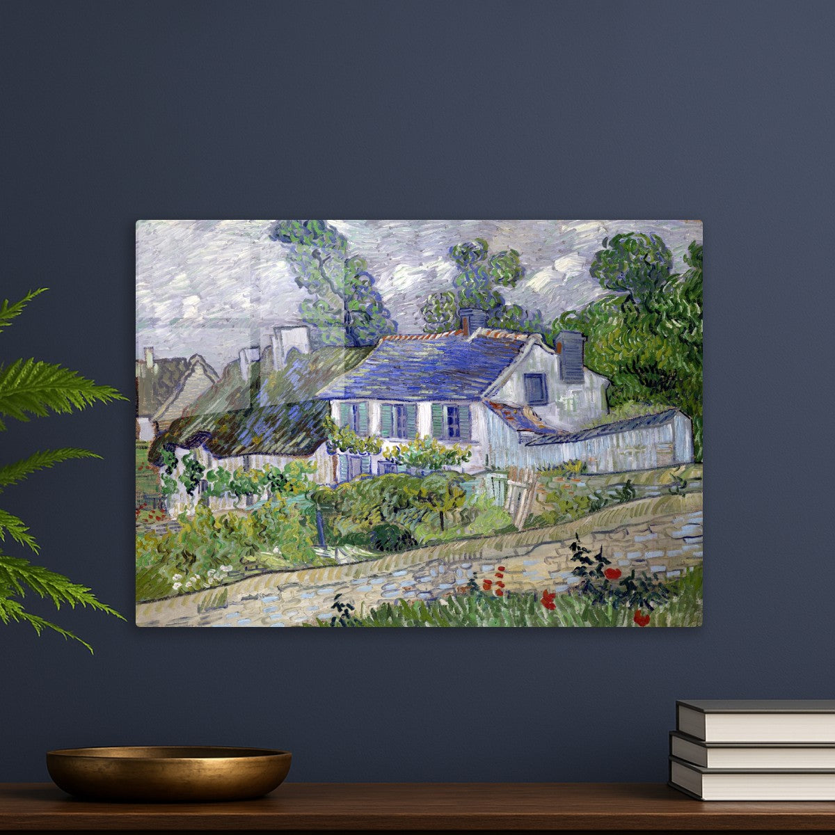 Houses at Auvers painting