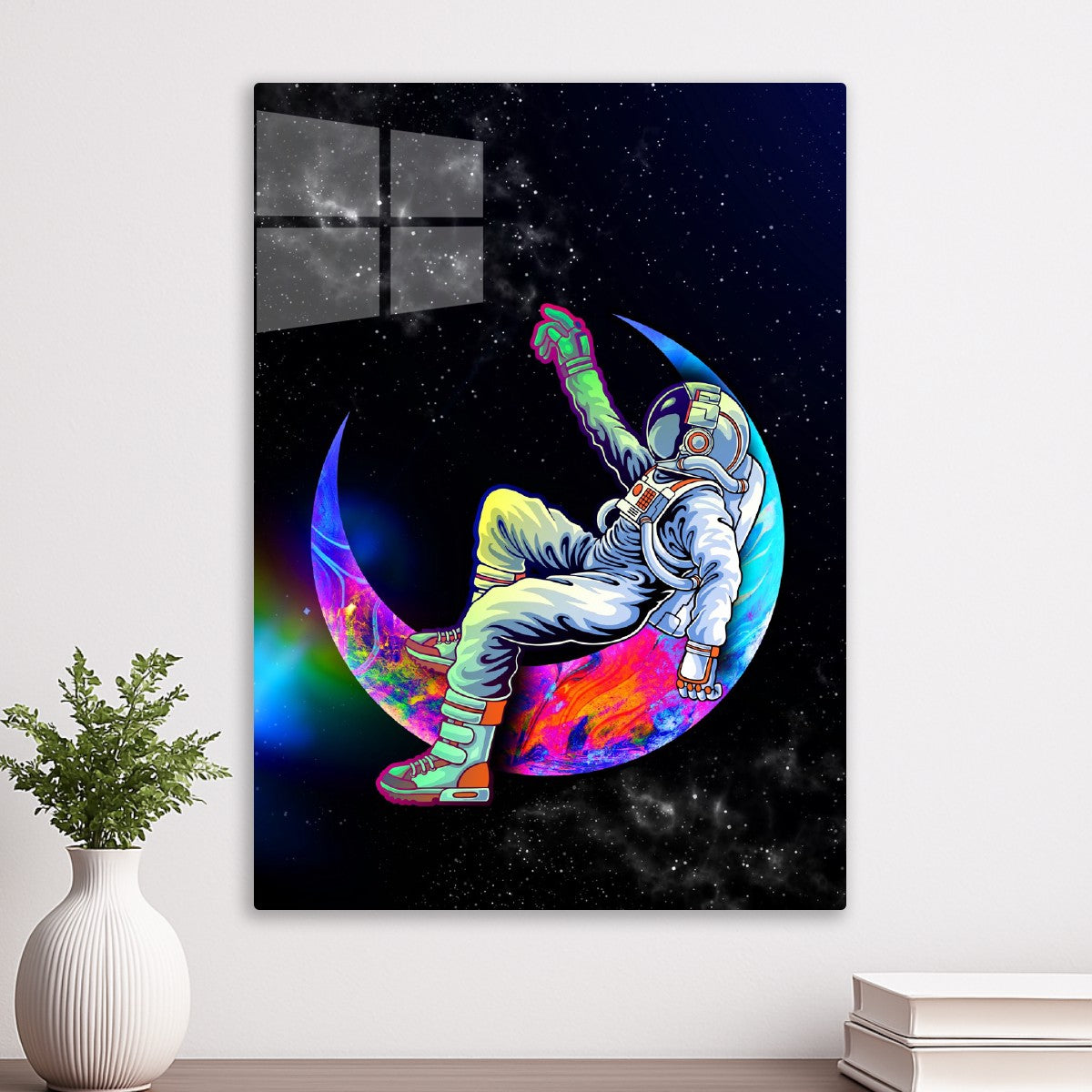 Psychedelic Crescent Moon