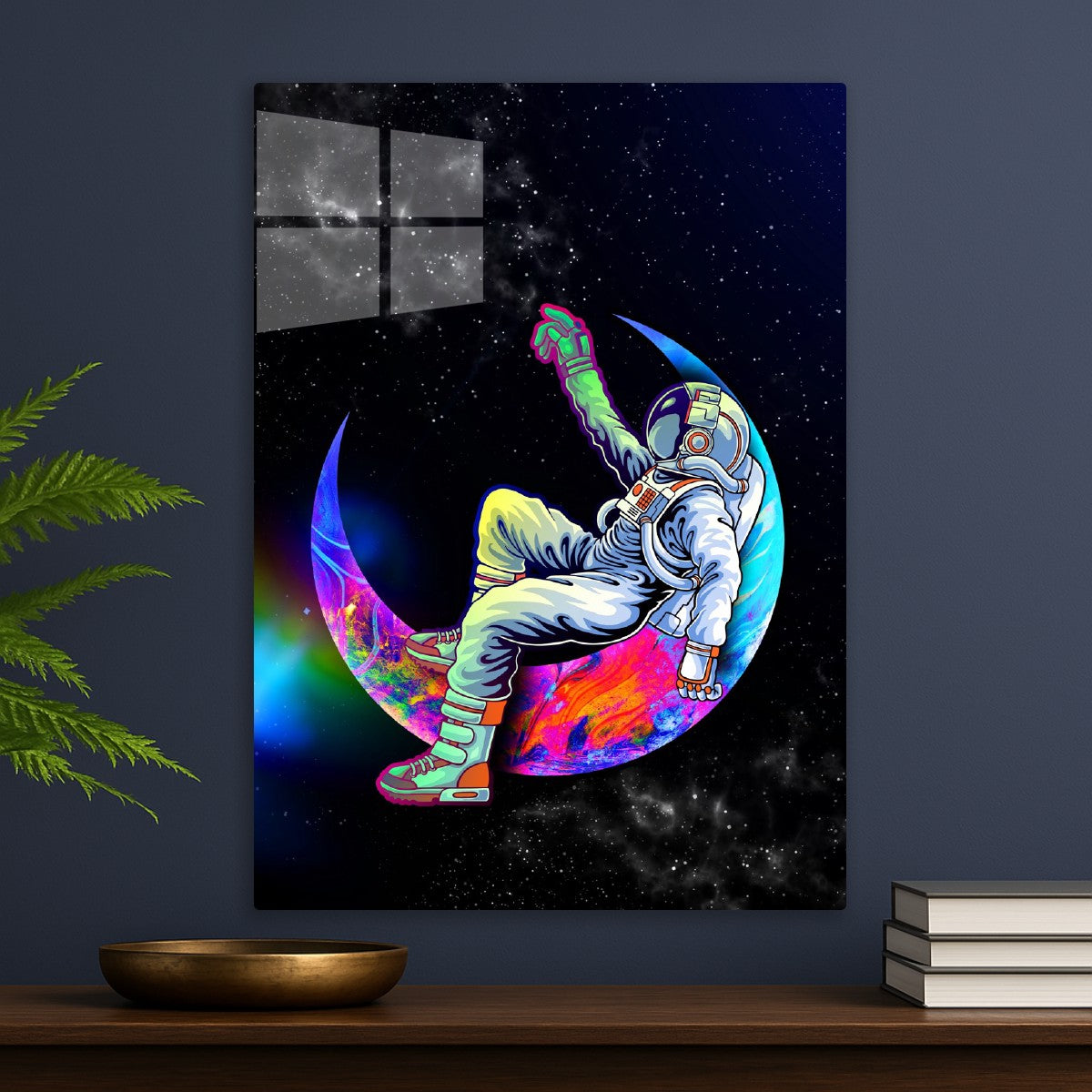Psychedelic Crescent Moon