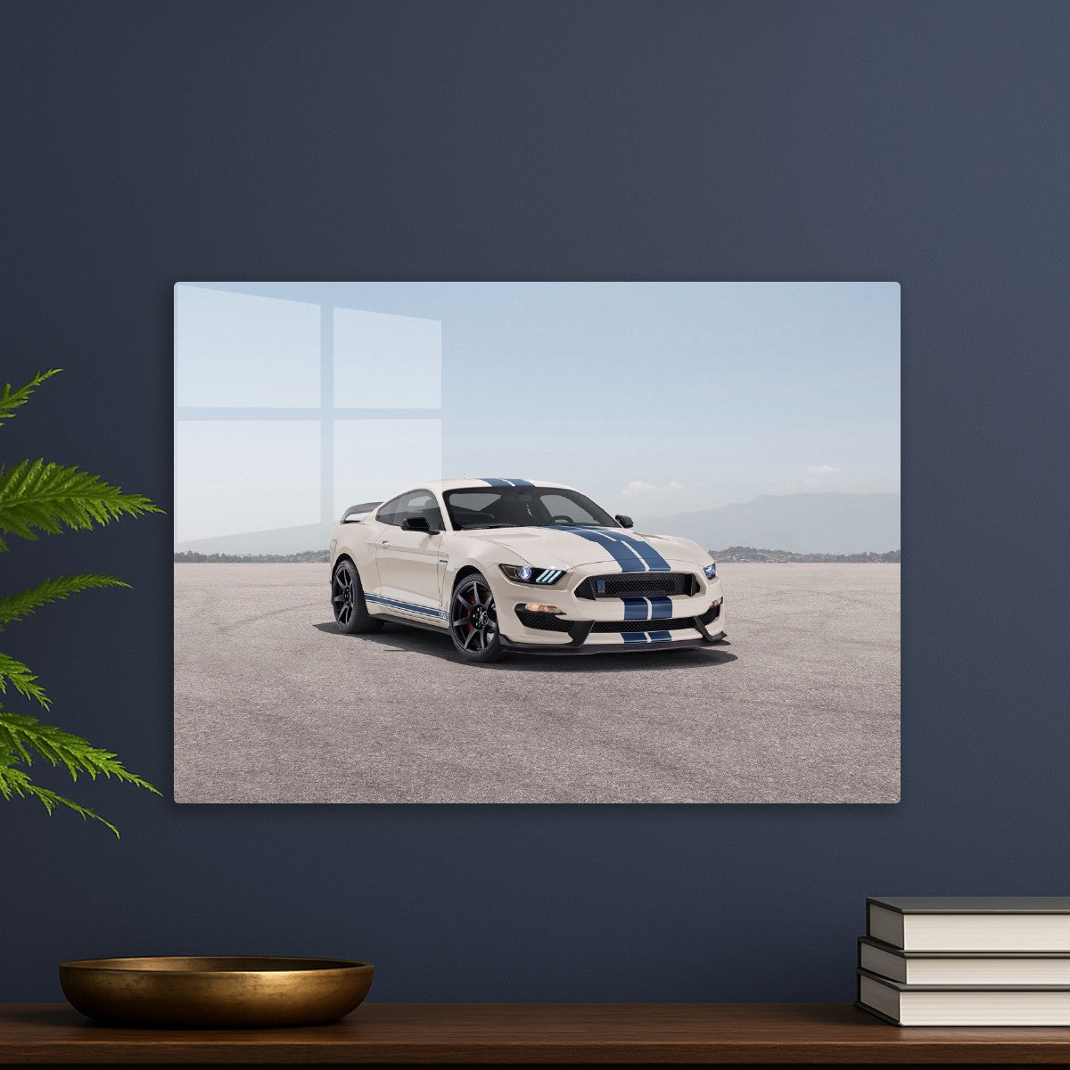 Ford Shelby white blue