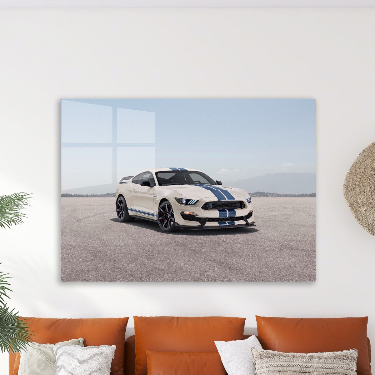 Ford Shelby white blue