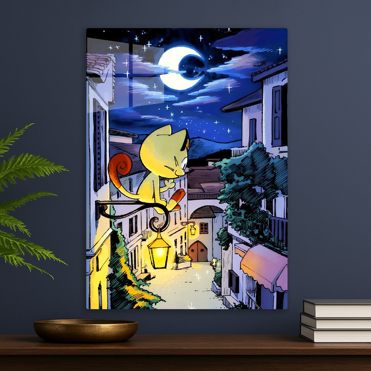 Meowth Under the Moonlight