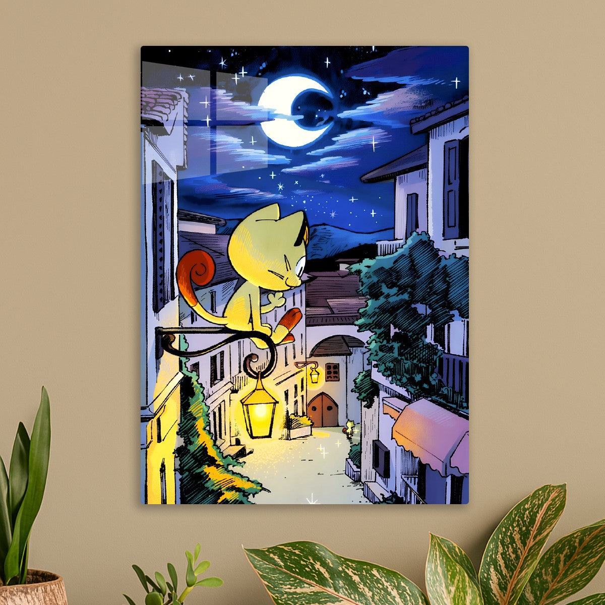 Meowth Under the Moonlight