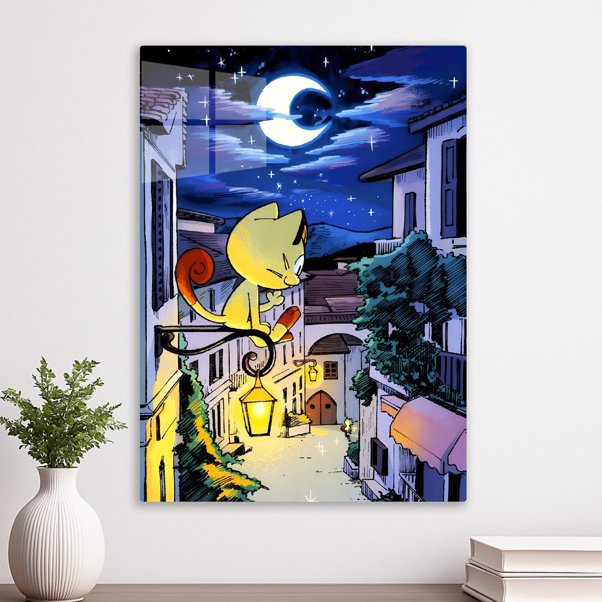 Meowth Under the Moonlight