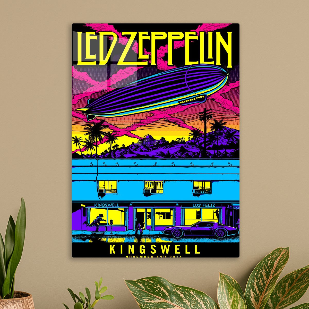 Led Zeppelin Neon Kingswell