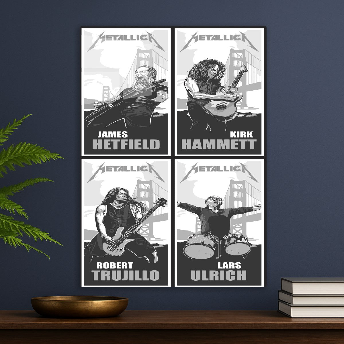 Metallica Iconic Band Portrait