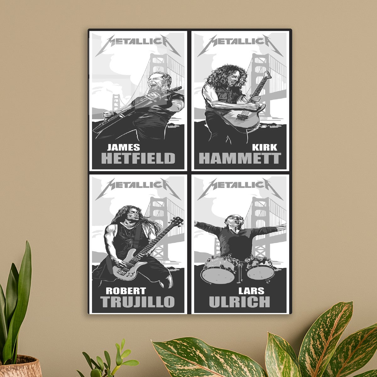 Metallica Iconic Band Portrait