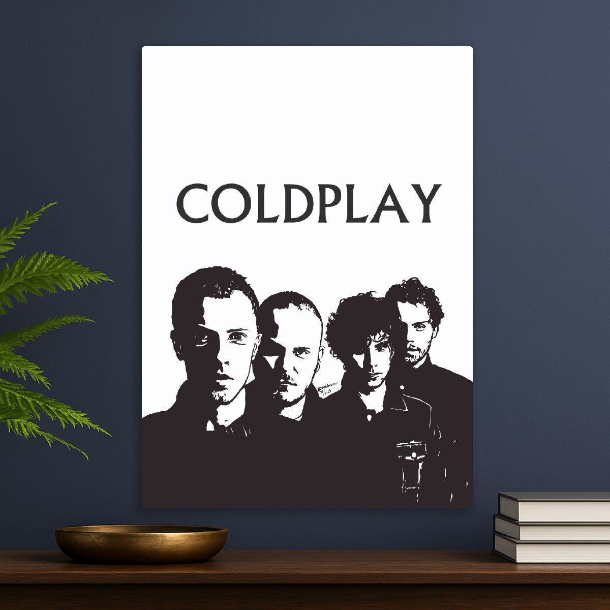 Coldplay Monochrome Band Port