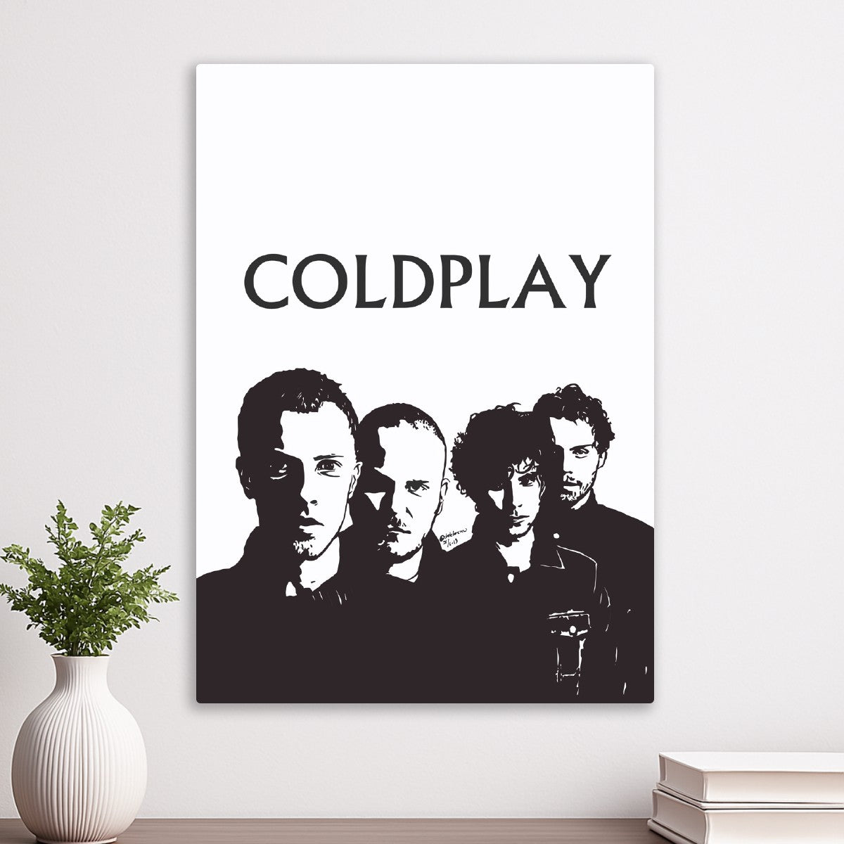 Coldplay Monochrome Band Port