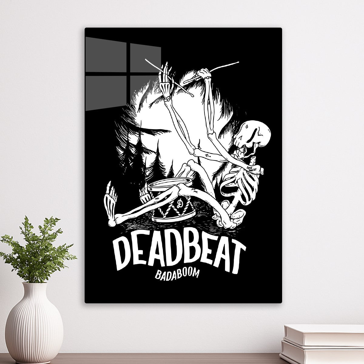 Deadbeat Skeleton Drummer Post