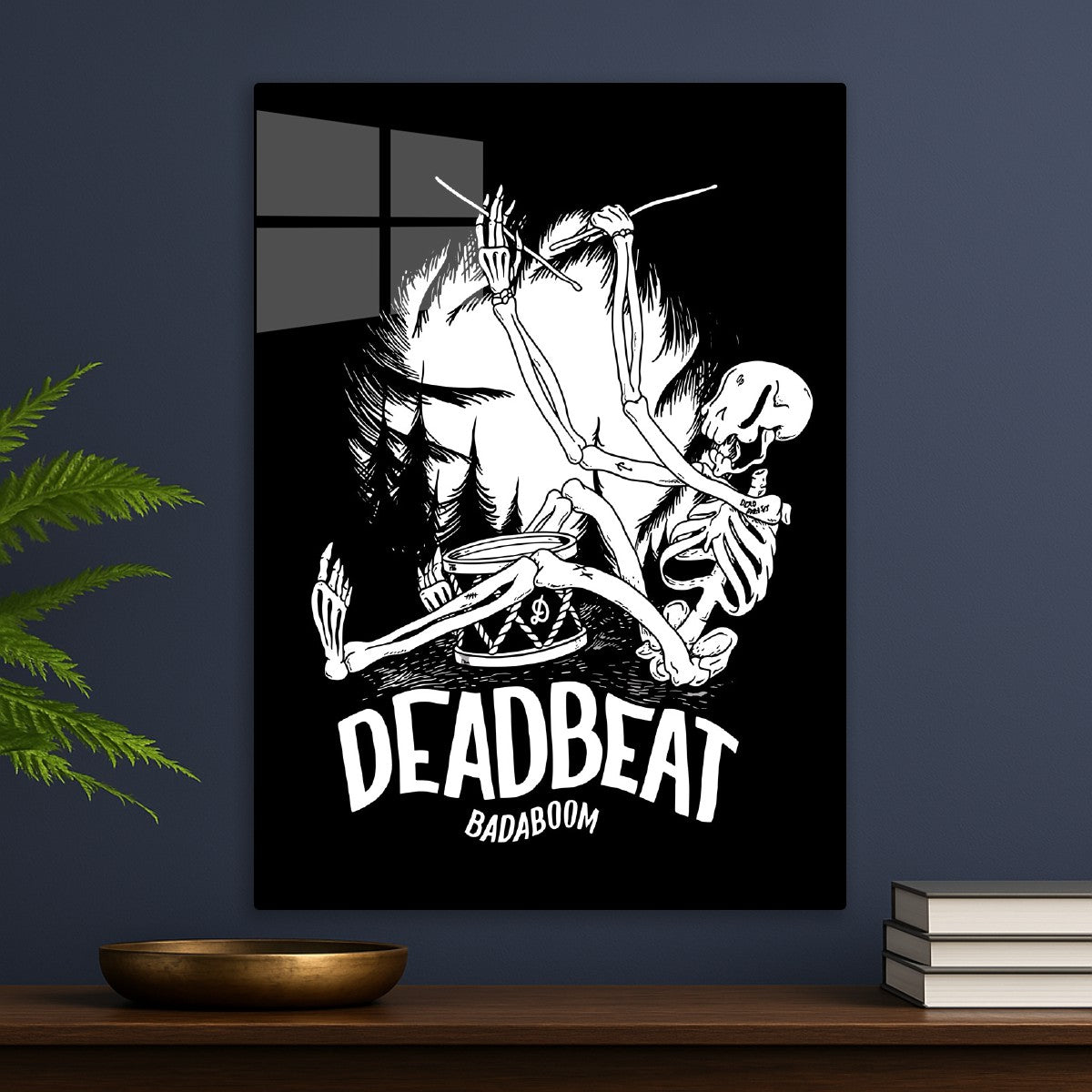 Deadbeat Skeleton Drummer Post