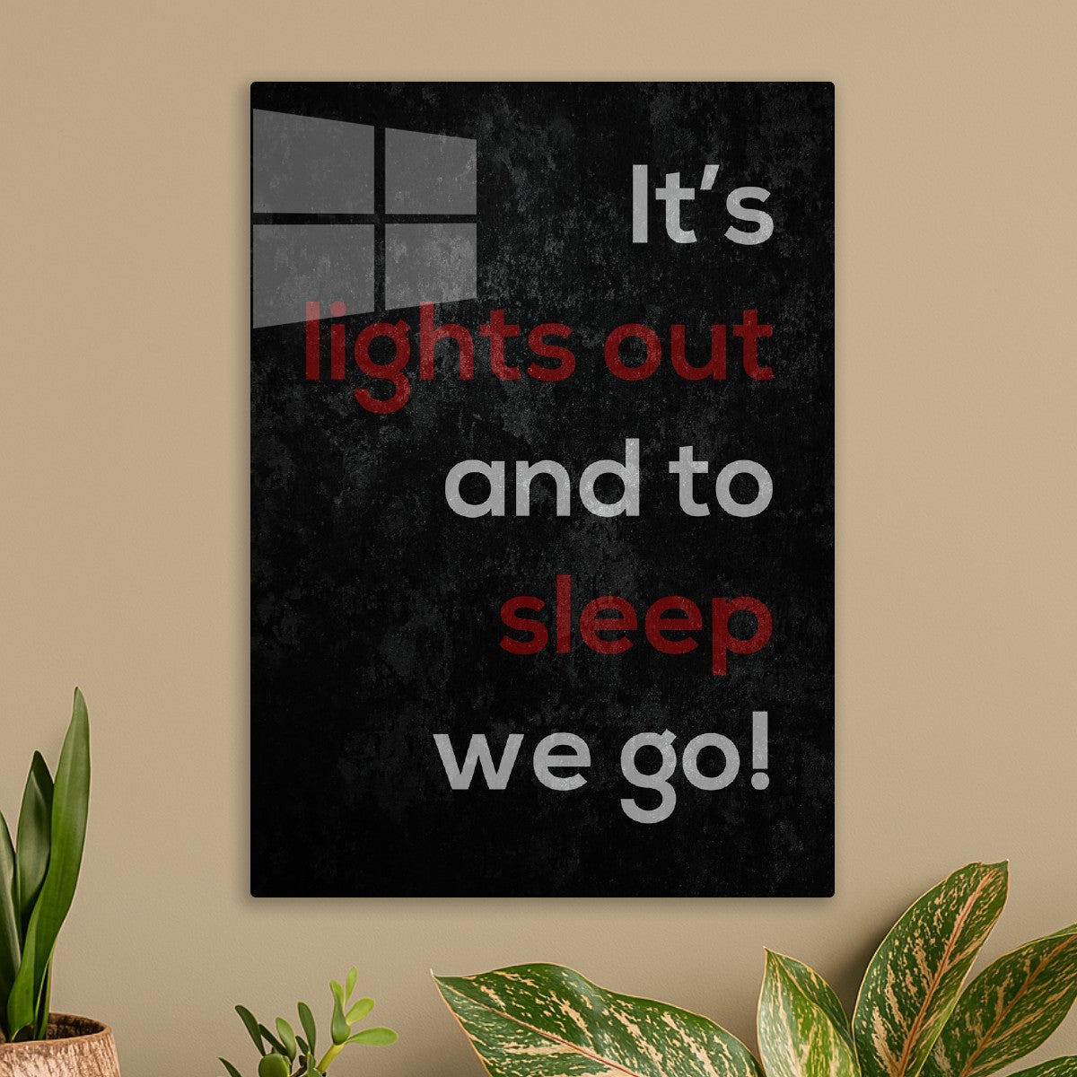 It's Lights Out and To Sleep