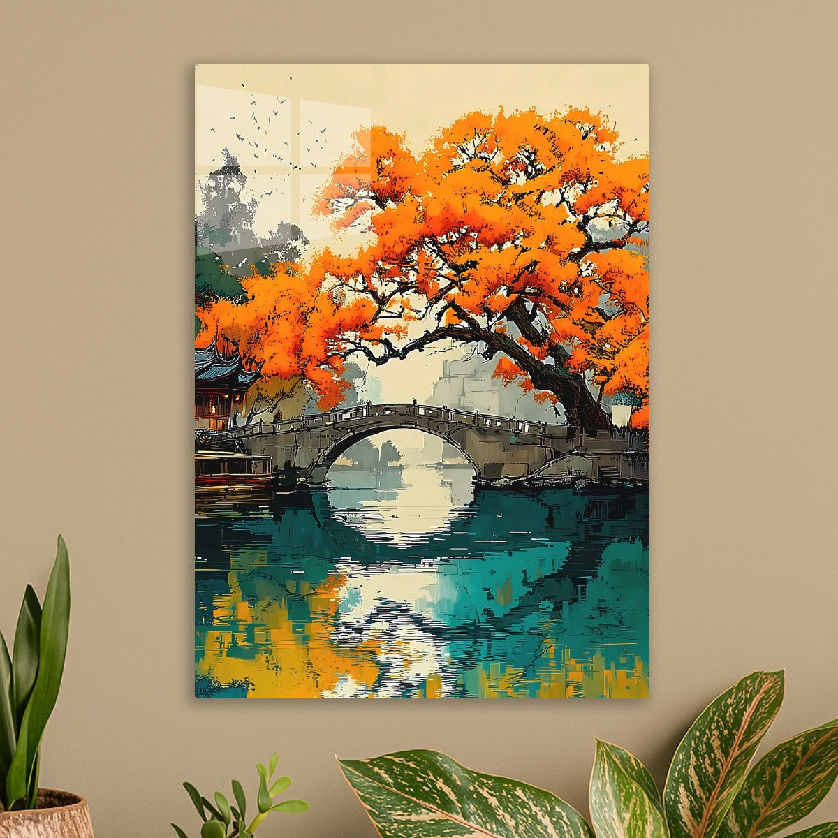 Autumn's Tranquil Arch