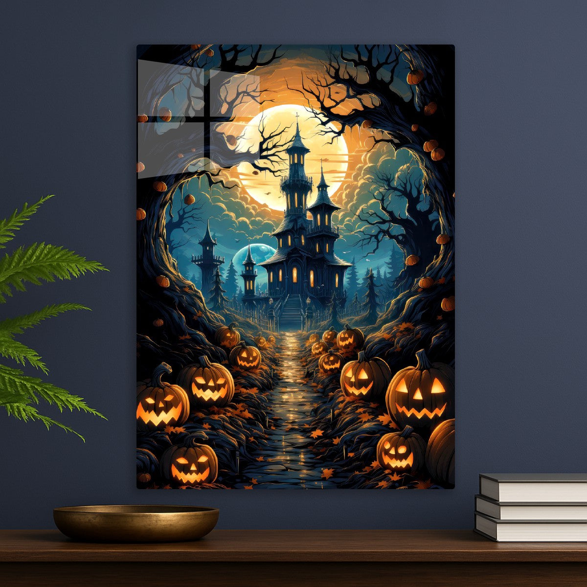 Haunted House Jack-O-Lanterns