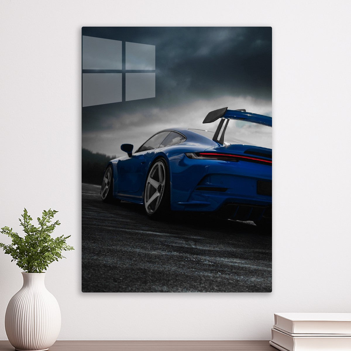 Blue Porsche 911