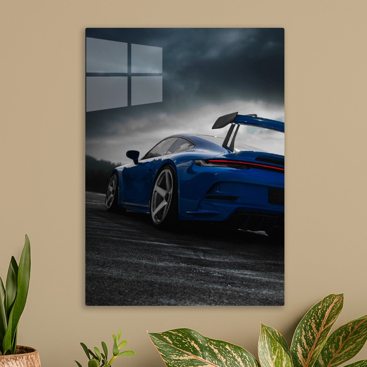 Blue Porsche 911