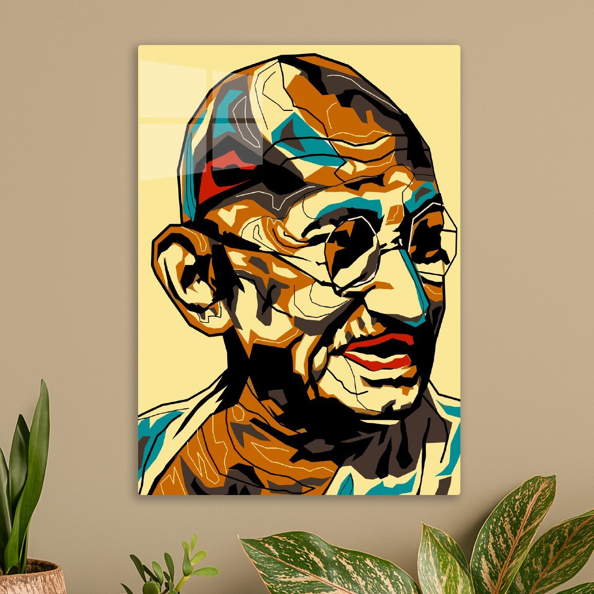 Mahatma Gandhi Figure Yellow