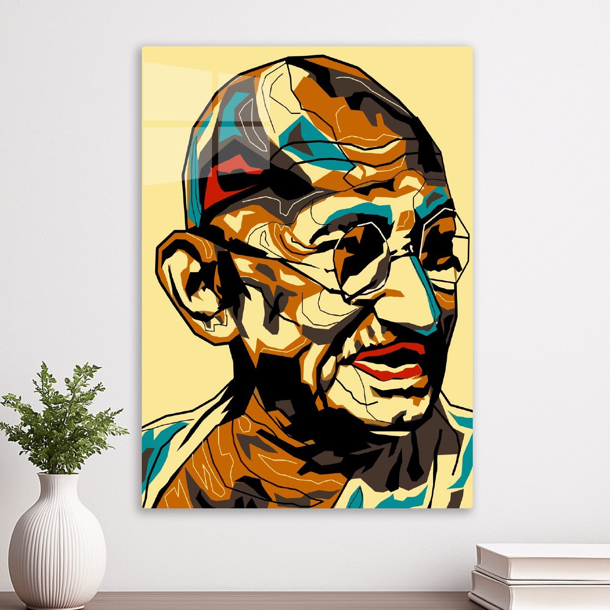 Mahatma Gandhi Figure Yellow