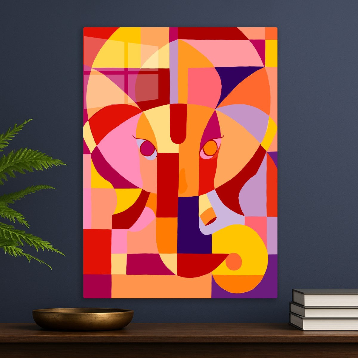 Cubist Lord Ganesha